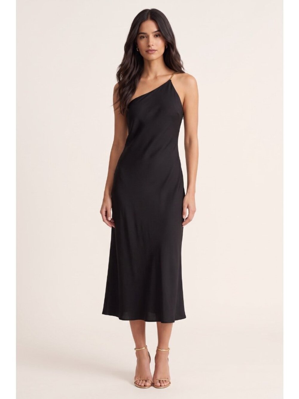 Alexis Cocktail Dress Black xs one Shoulder LBD Elegant Glam NYE Formal